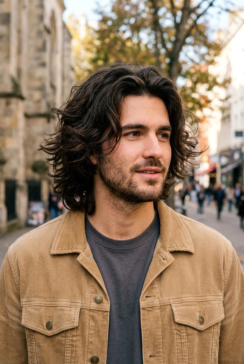 Shaggy Middle Part Flow - 20 middle part flow haircut men - 20 middle part flow haircut men