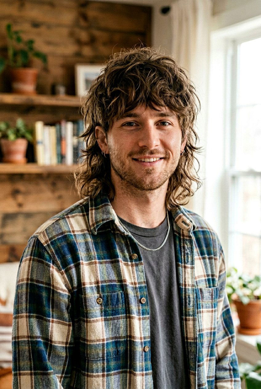 Shaggy Mullet - 20 modern mullet for wavy hair men - 20 modern mullet for wavy hair men