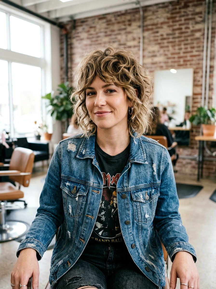 Shaggy Pin Curl Bob - 20 pin curl bob hairstyle - 20 pin curl bob hairstyle