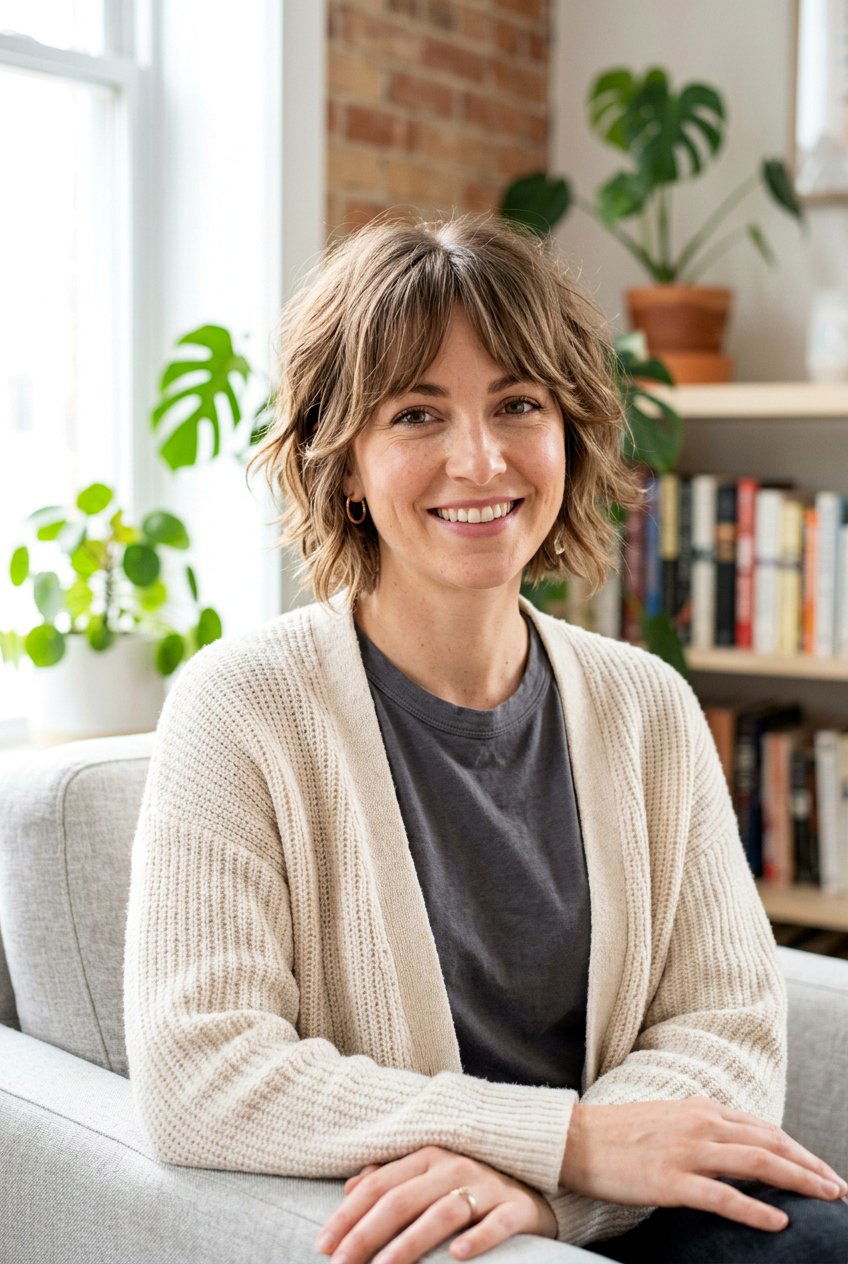 Shaggy Pixie Bob With Curtain Bangs - 20 pixie with curtain bangs - 20 pixie with curtain bangs