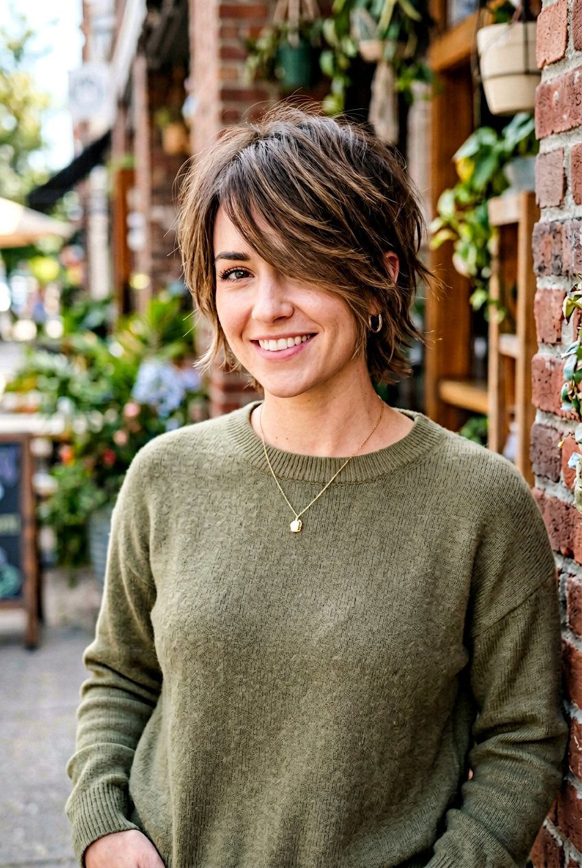 Shaggy Pixie Bob with Side Swept Bangs - 20 pixie bob with side swept bangs - 20 pixie bob with side swept bangs