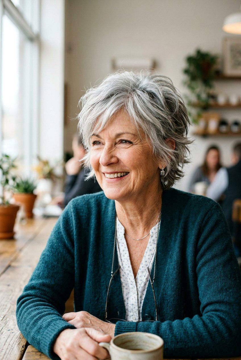 Shaggy Pixie Cut - 20 pixie cuts for older women - 20 pixie cuts for older women