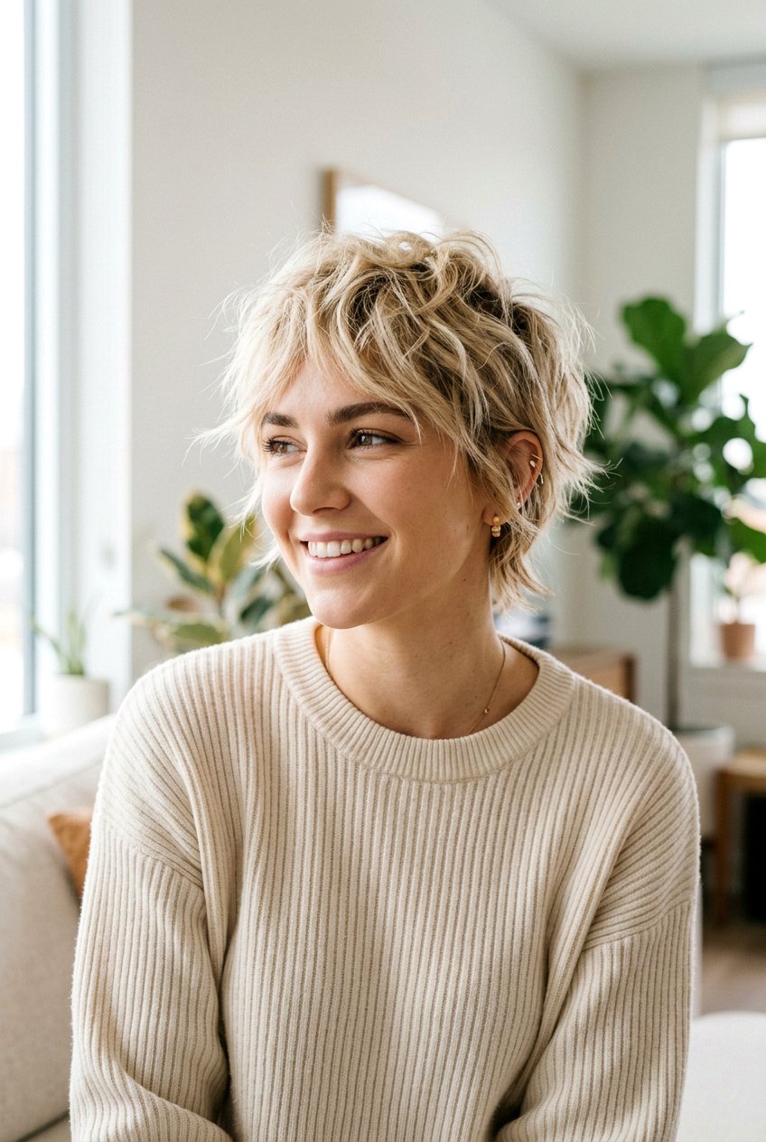 Shaggy Pixie Cut - 20 short haircuts for fine hair - 20 short haircuts for fine hair