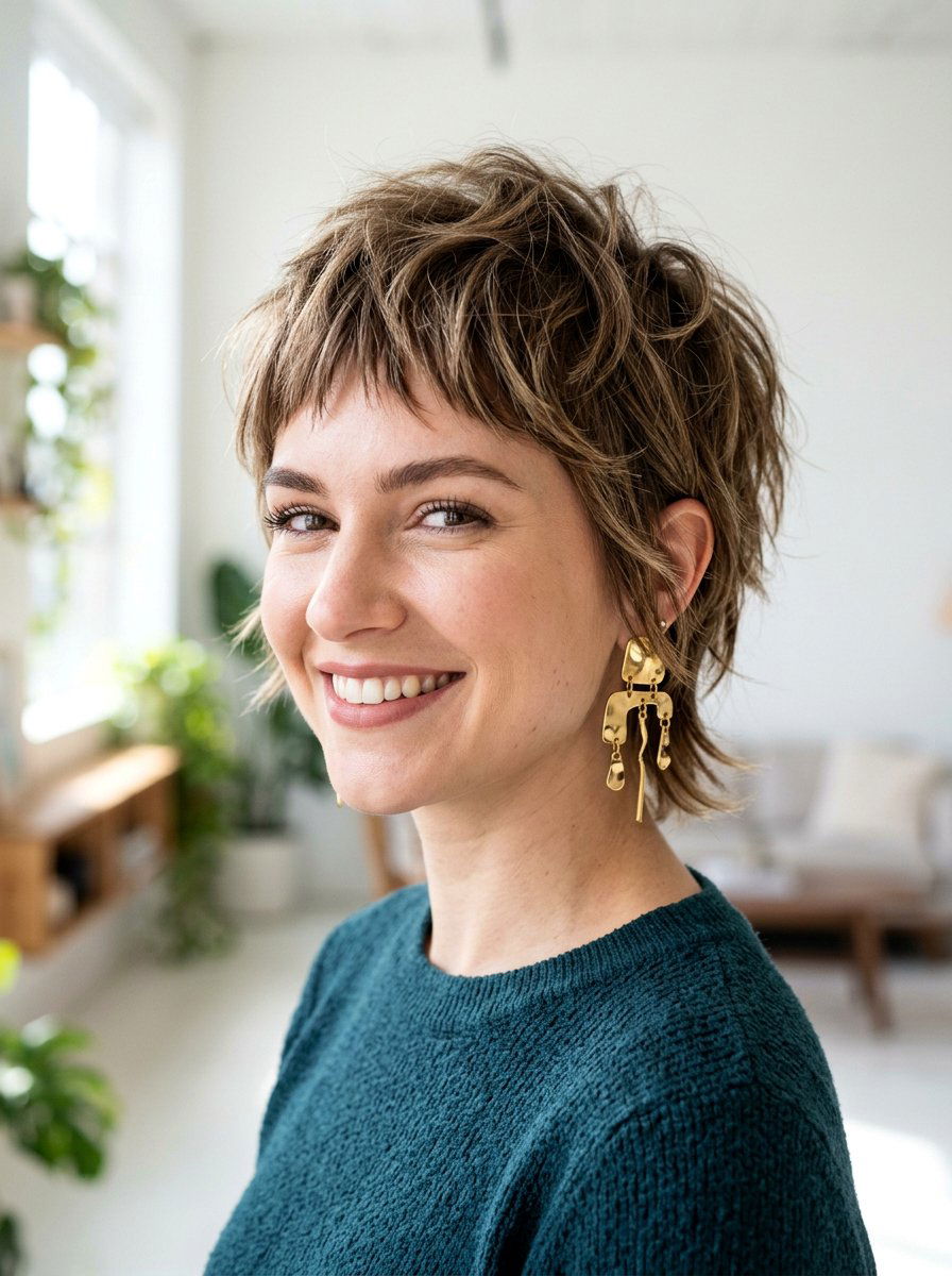 Shaggy Pixie Cut - 20 cute hairstyle for shopping day - 20 cute hairstyle for shopping day