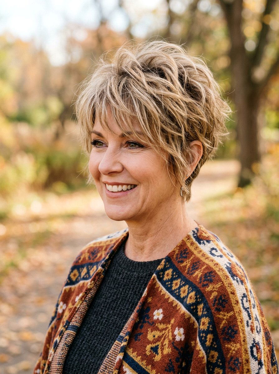 Shaggy Pixie Cut Trends - 20 soft cropped pixie for mature women - 20 soft cropped pixie for mature women