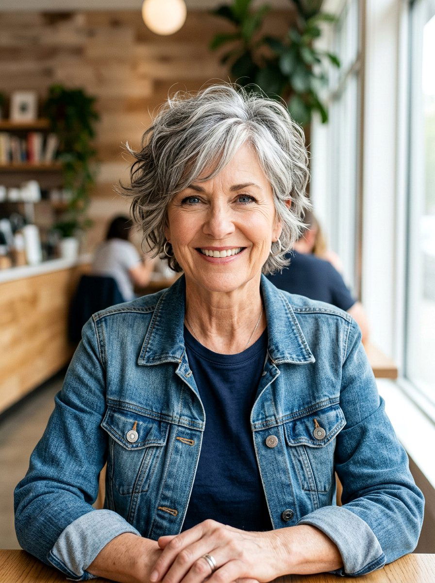 Shaggy Pixie With Side Swept Bangs - 20 pixie cut with side swept bangs for older women - 20 pixie cut with side swept bangs for older women