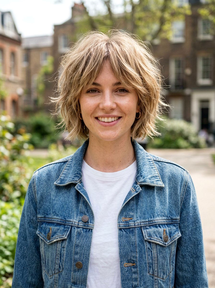 Shaggy Short Bob - 20 wash and wear short bob haircut - 20 wash and wear short bob haircut