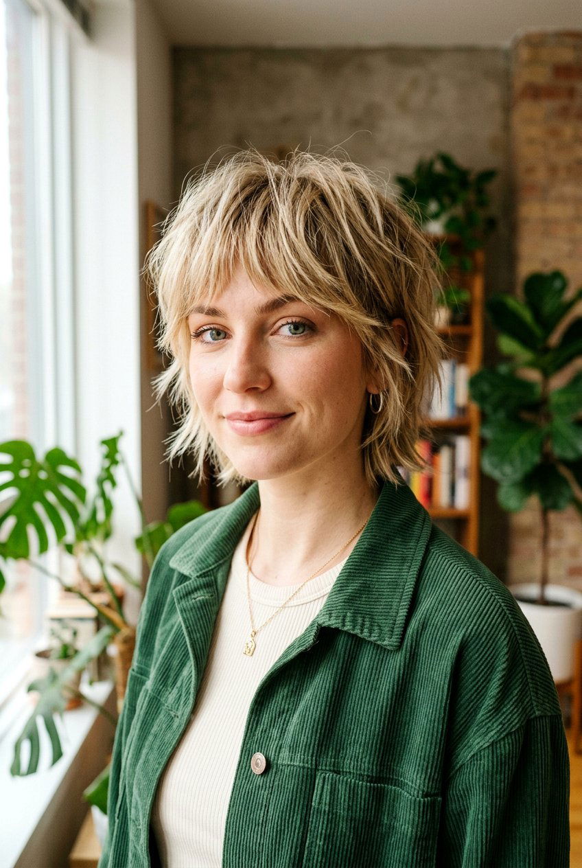 Shaggy Short Haircut - 20 straight hairstyles for short hair - 20 straight hairstyles for short hair