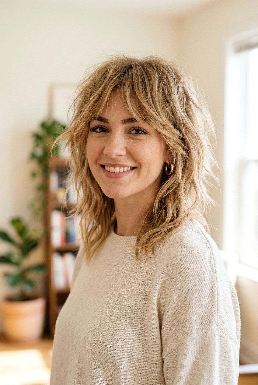 Shaggy Shoulder Length Haircut - 20 shoulder length haircuts - 20 shoulder length haircuts