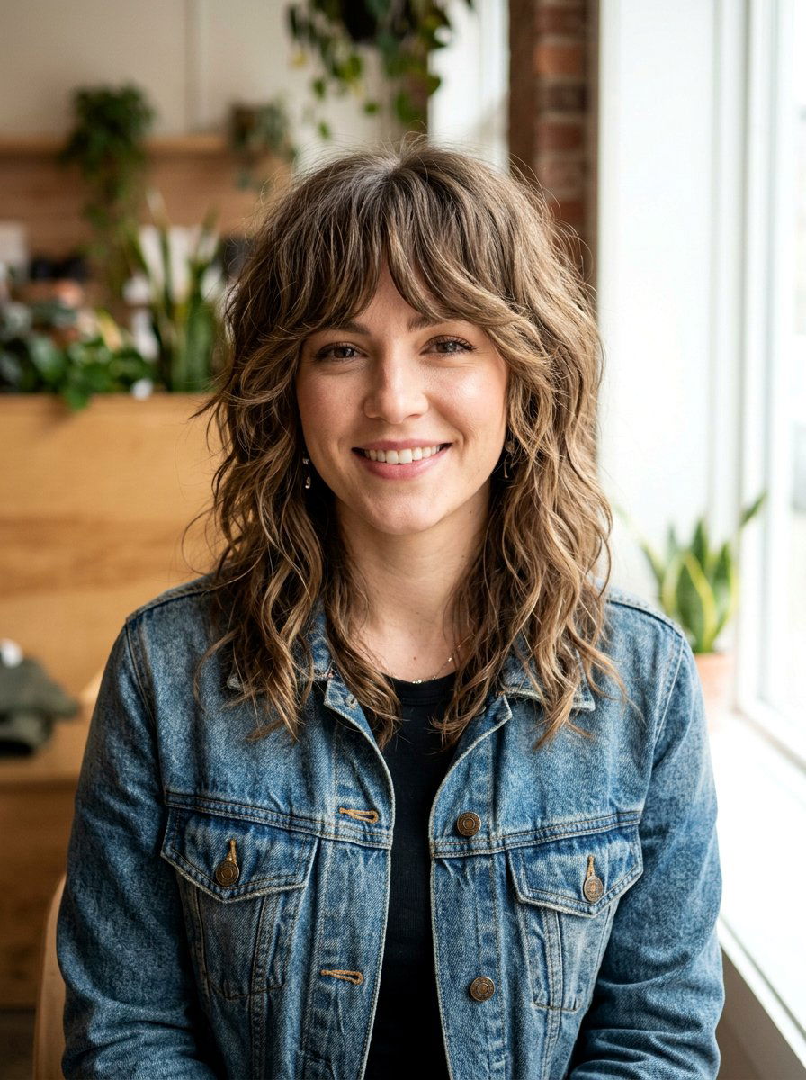 Shaggy Wavy Curtain Bangs Medium Hair - 20 wavy curtain bangs for medium hair - 20 wavy curtain bangs for medium hair