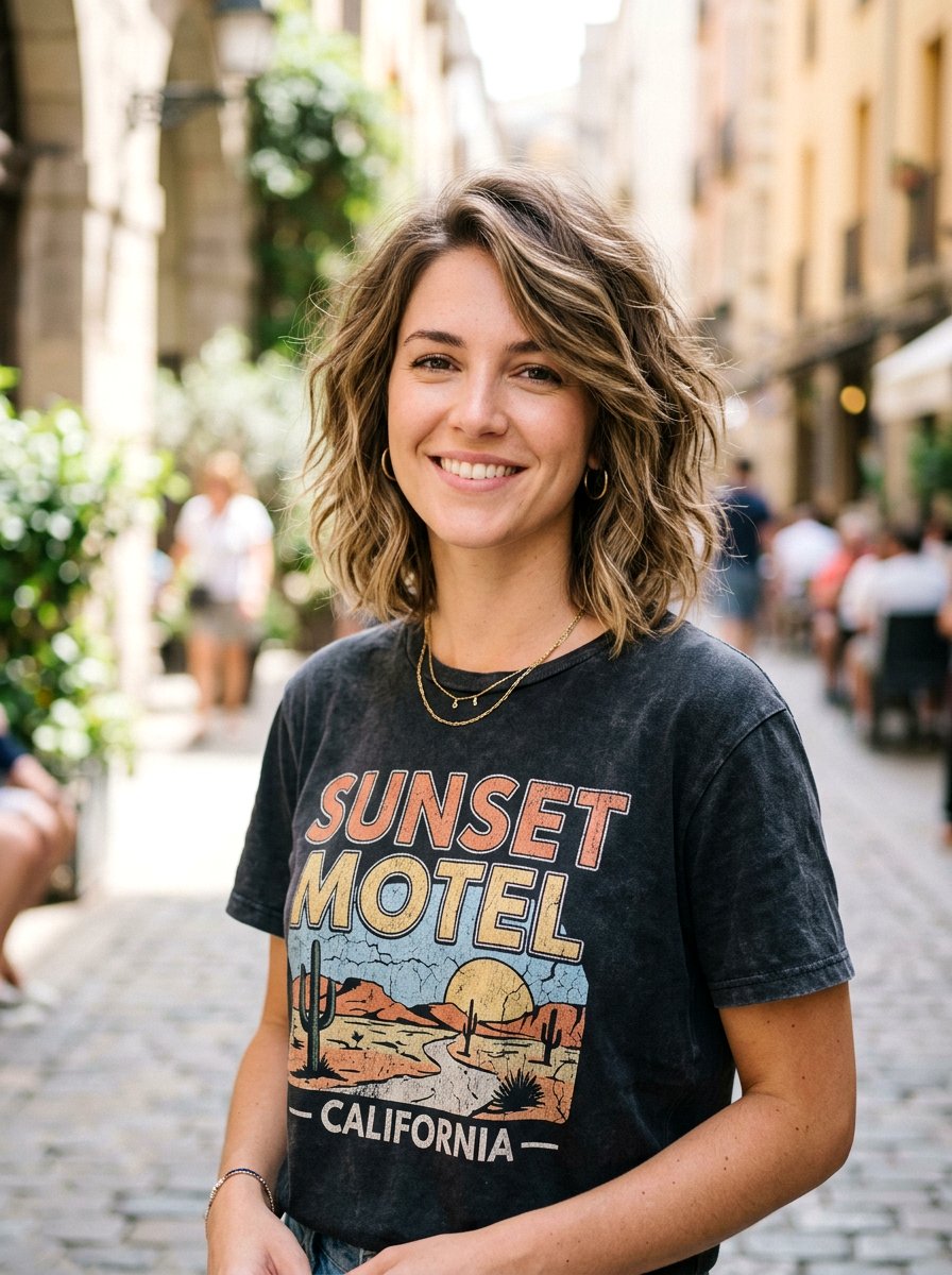 Shaggy Wavy Lob Haircut - 20 wavy lob haircut for older women - 20 wavy lob haircut for older women