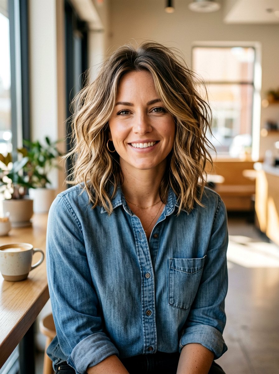 Shaggy Wavy Lob - 20 wavy lob for thick coarse hair - 20 wavy lob for thick coarse hair