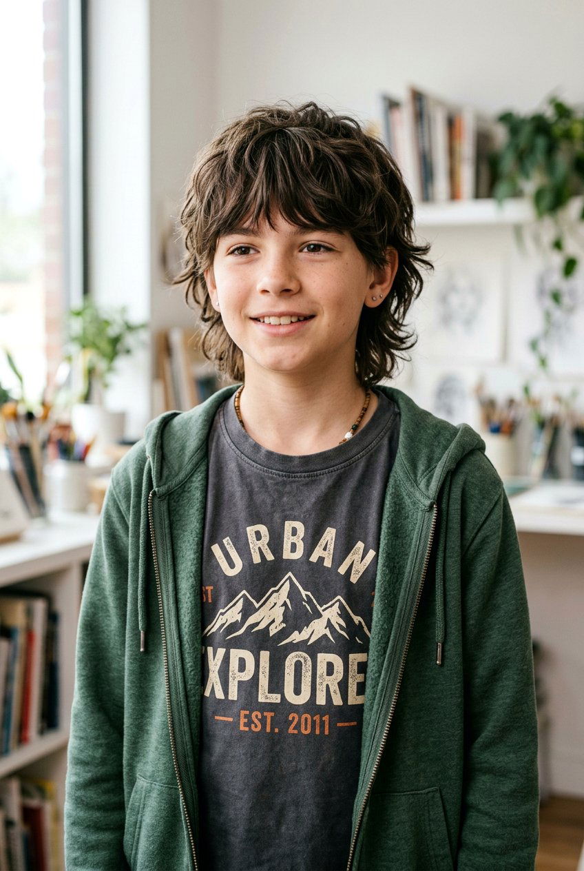 Shaggy Wolf Cut - 20 school ready haircut for boys - 20 school ready haircut for boys