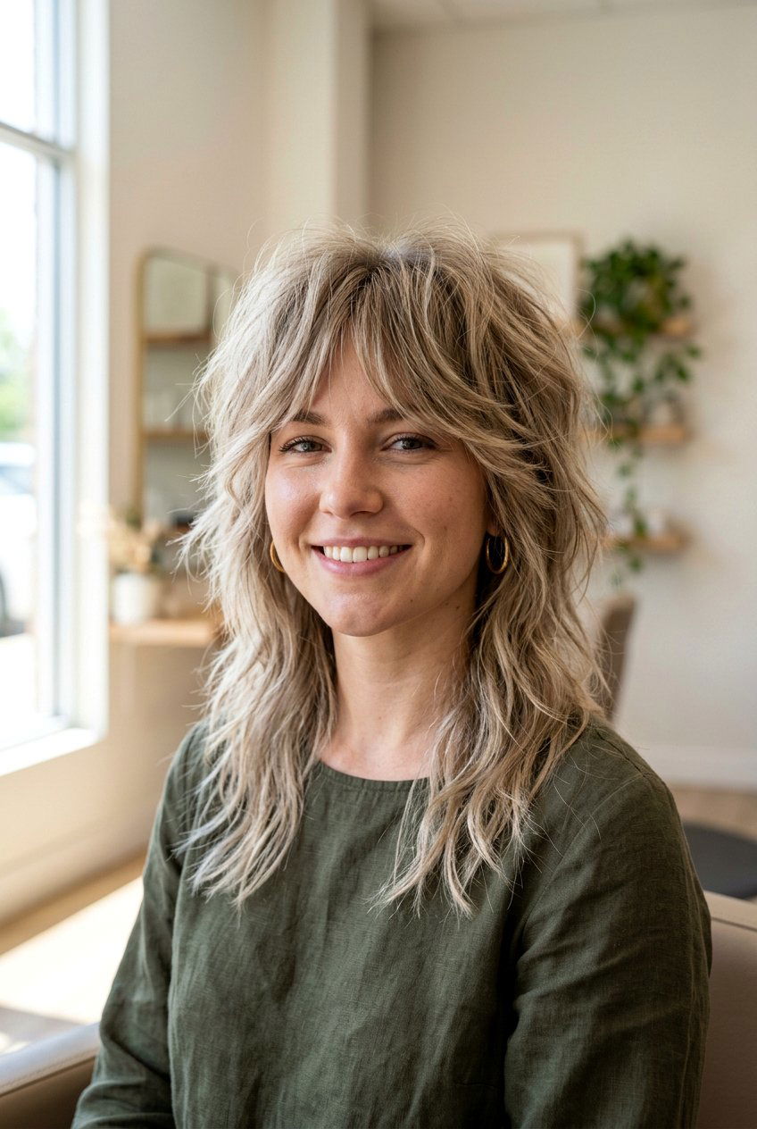 Shaggy Wolf Cut - 20 short haircuts for round faces - 20 short haircuts for round faces