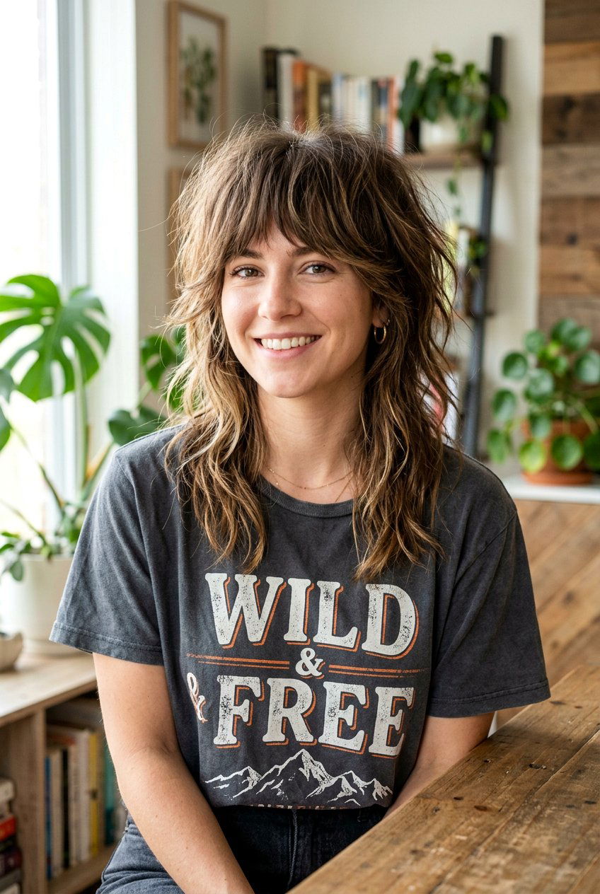 Shaggy Wolf Cut - 20 medium wolf cut for thick hair women - 20 medium wolf cut for thick hair women