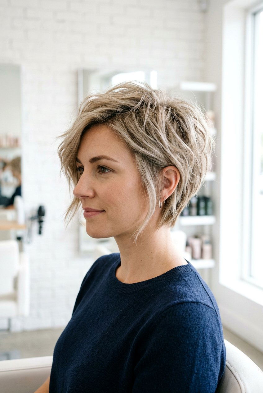 Shaggy angled pixie bob - 20 short layered haircuts - 20 short layered haircuts