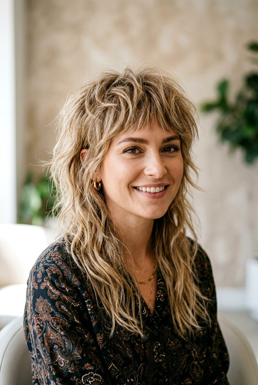 Shaggy mullet - 20 modern mullet haircut - 20 modern mullet haircut