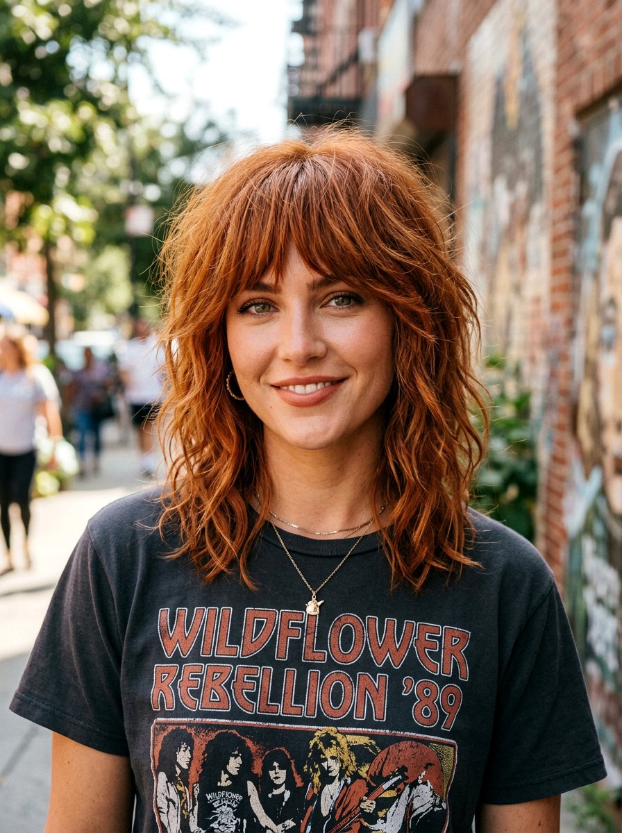 Shaggy wispy lob with bangs - 20 wispy lob for fine hair - 20 wispy lob for fine hair