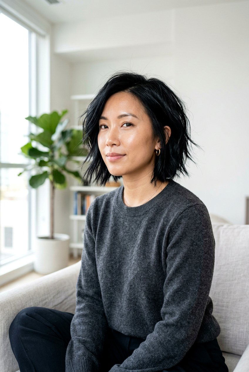 20 Sleek Glossy Black Bob Haircut Ideas for a Bold Look