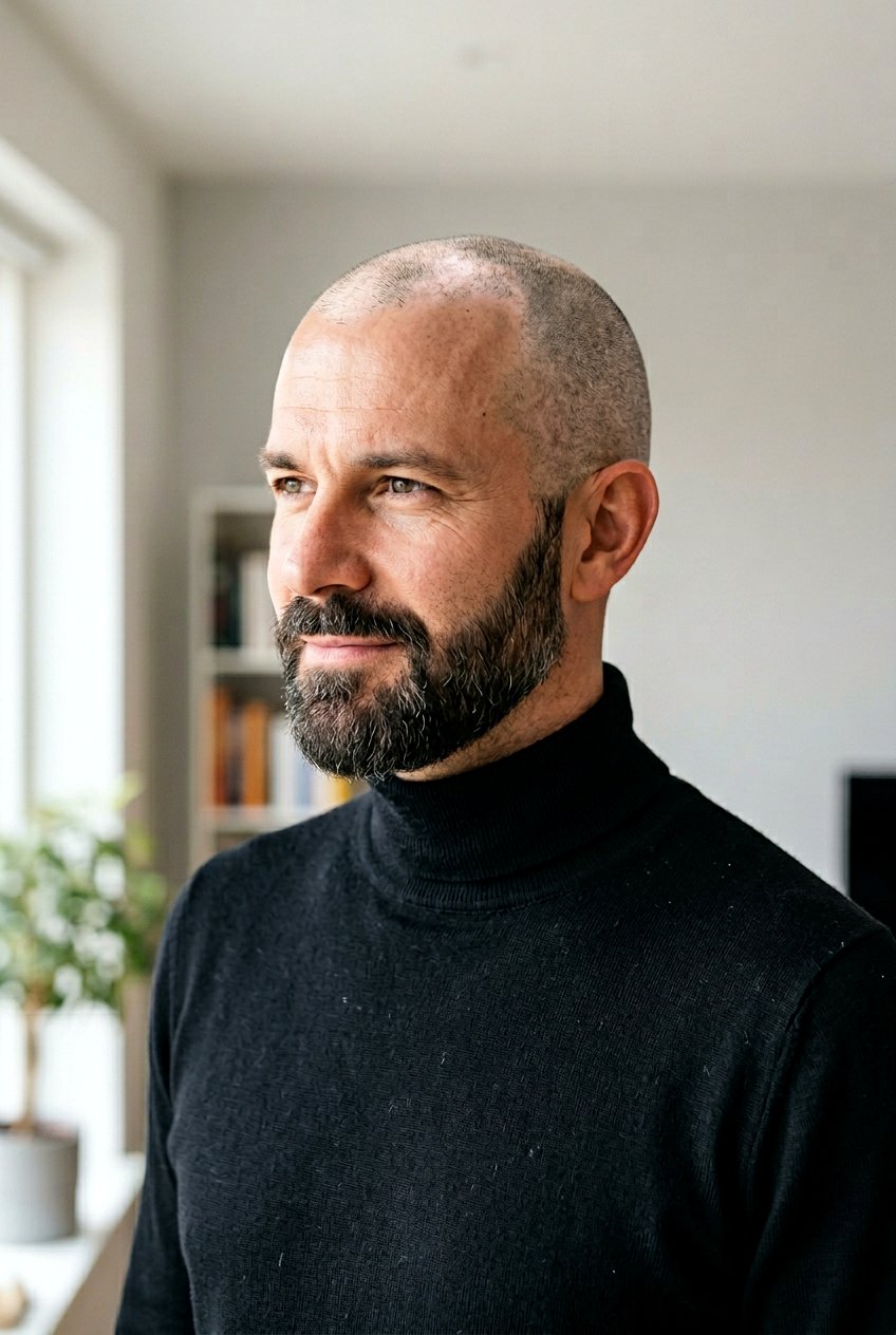 Shaved Head Thinning Crown - 20 mens haircut for thinning crown - 20 men’s haircut for thinning crown