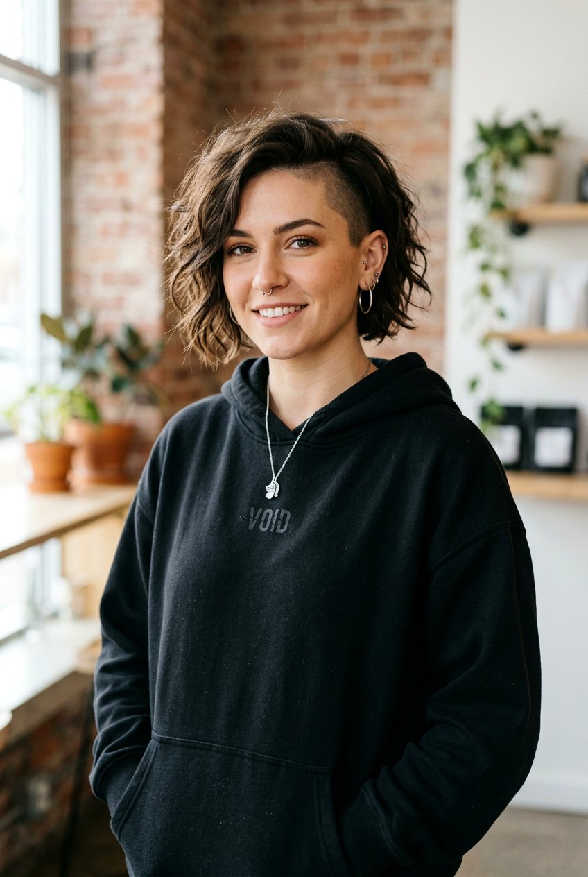 Shaved Side Grunge Bob - 20 grunge bob haircut for women - 20 grunge bob haircut for women