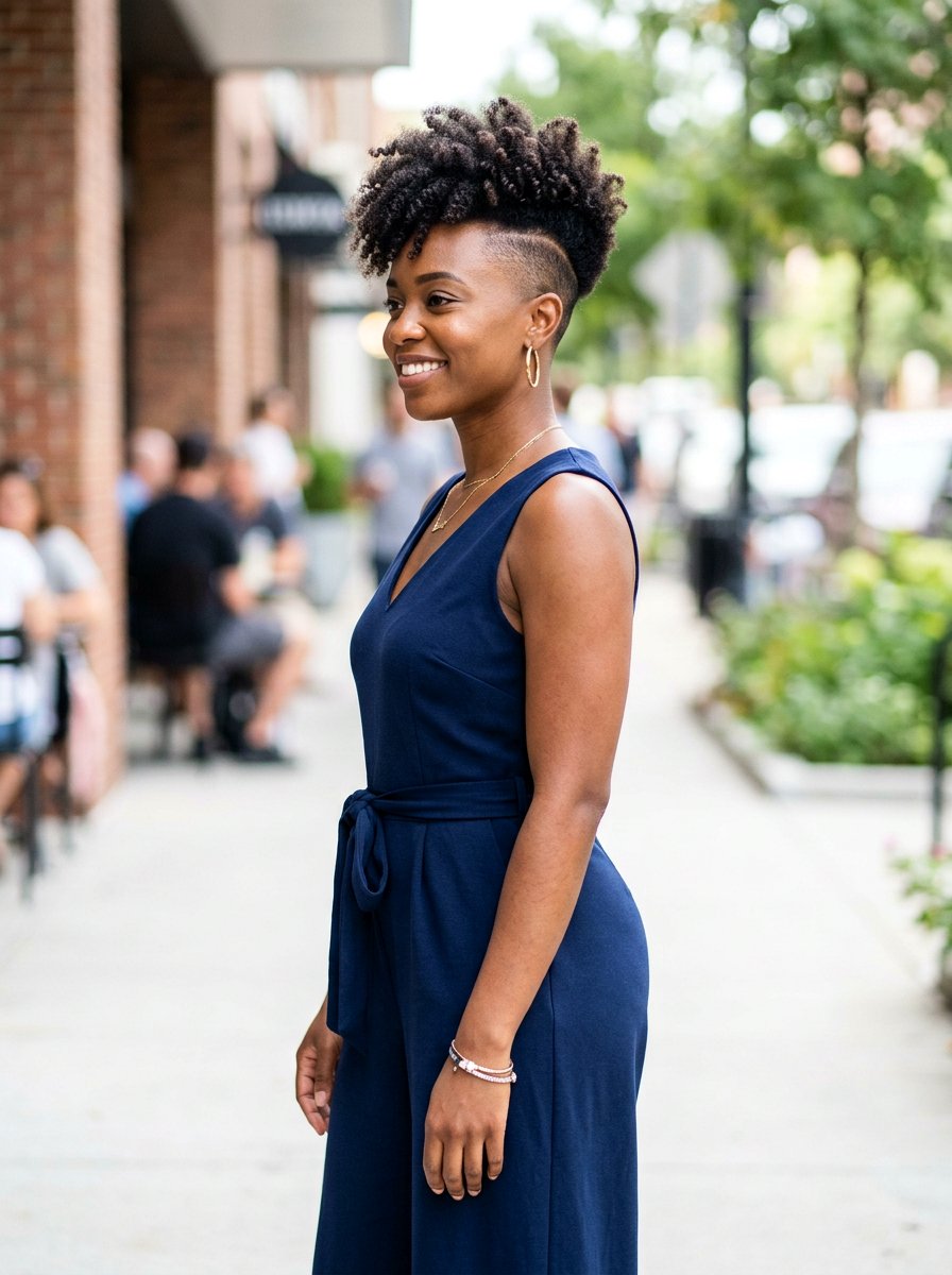 Shaved sides natural hair undercut - 20 undercut natural hairstyle women - 20 undercut natural hairstyle women