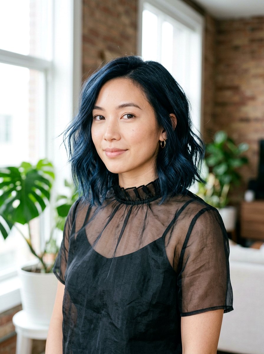 Sheer Blue Black Hair Color - 20 winter blue black hair color - 20 winter blue black hair color