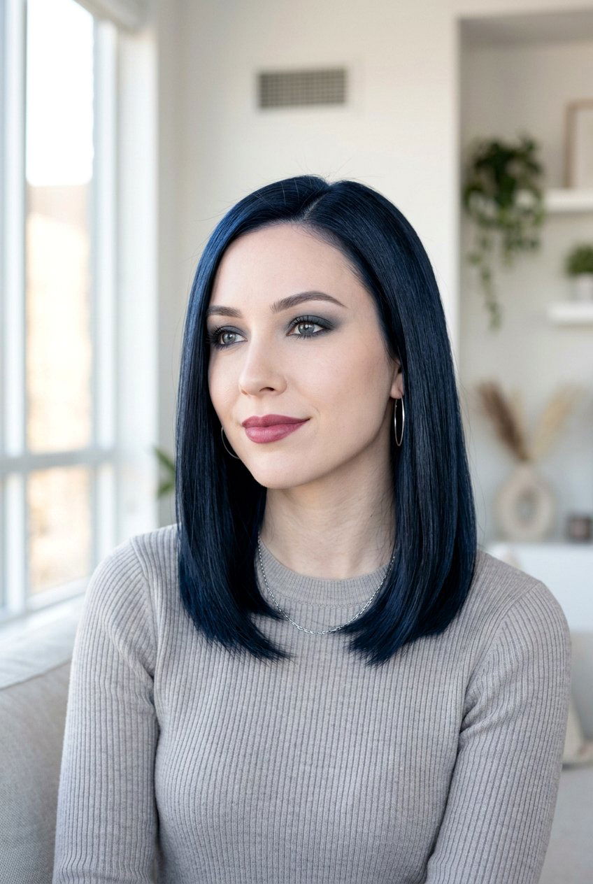 Shiny Black Hair For Cool Skin Tones - 20 shiny black hair color - 20 shiny black hair color