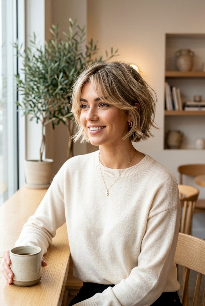 Short 20 Step Haircut With Curtain Bangs - 20 step haircut with curtain bangs - 20 step haircut with curtain bangs