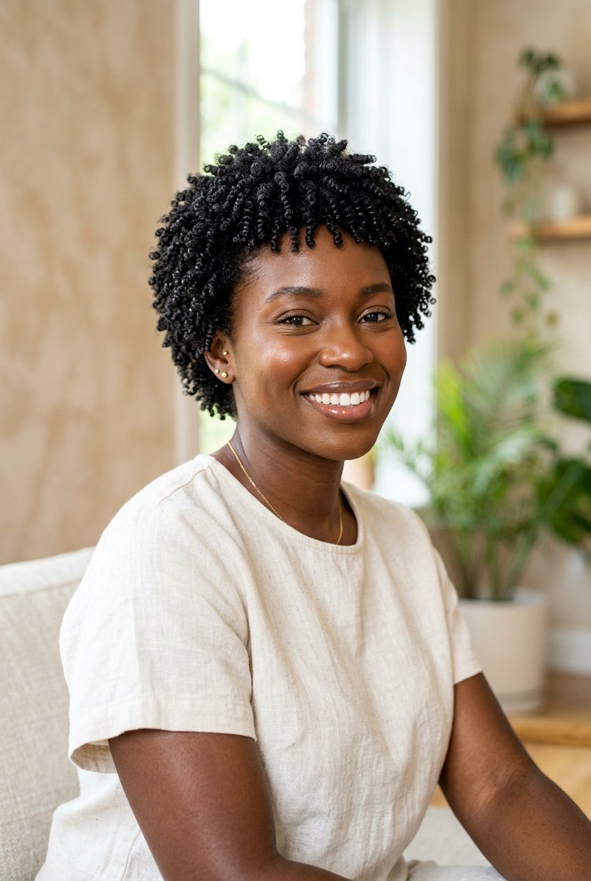 Short 4C Wash And Go TWA - 20 wash and go on twa haircut - 20 wash and go on twa haircut