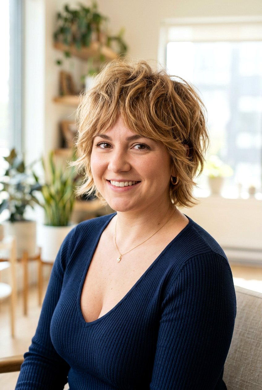 Short 80s Shag For Round Faces - 20 80s short shag haircut - 20 80s short shag haircut