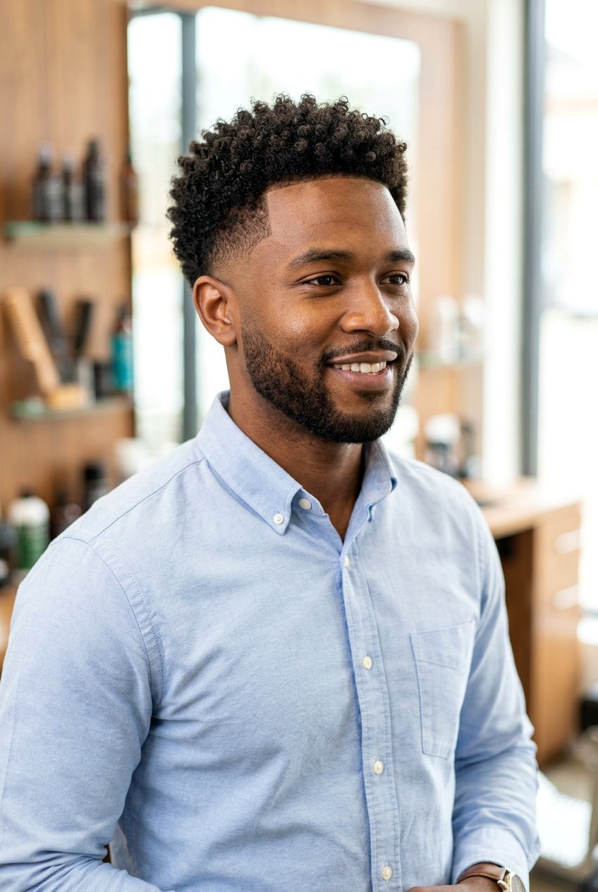 Short Afro Burst Fade - 20 afro burst fade haircut men - 20 afro burst fade haircut men