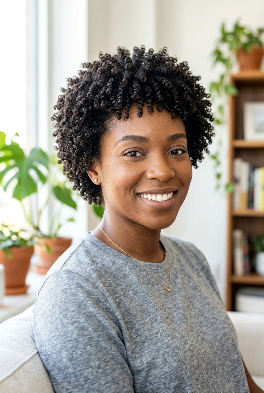 Short Afro Perm For Curly Look - 20 perms for short hair