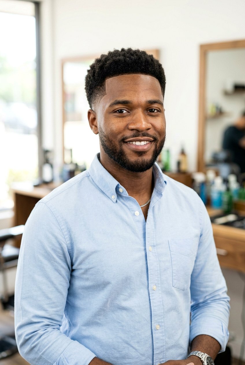 Short Afro Taper Fade - 20 afro taper fade for black men - 20 afro taper fade for black men