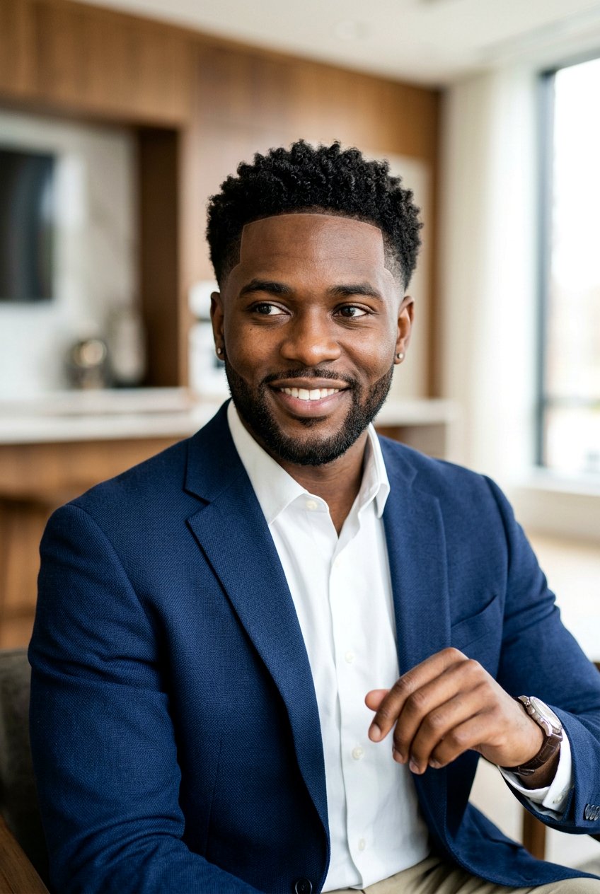 20 Clean Afro Taper With Line Up Styles to Try Right Now