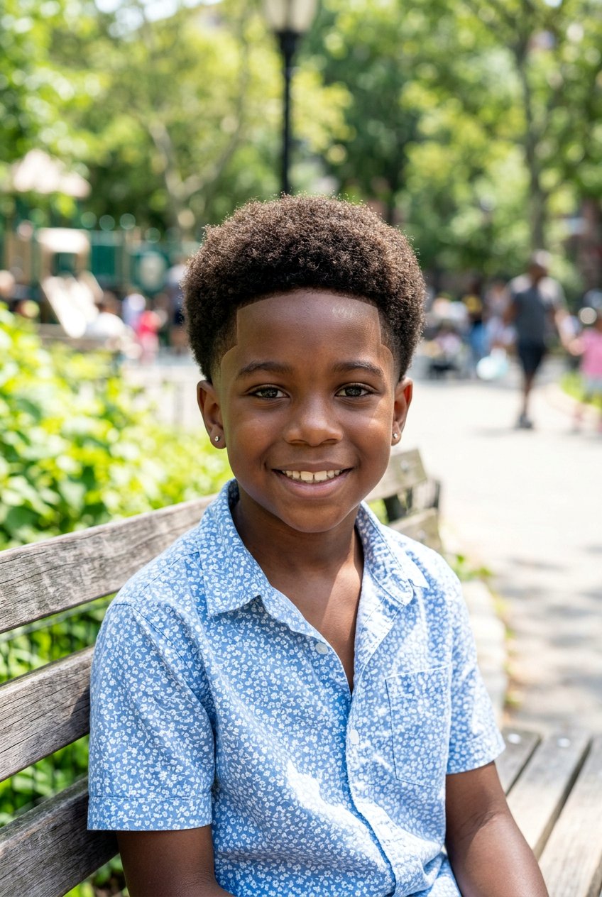 Short Afro Taper - 20 summer haircut for boys - 20 summer haircut for boys