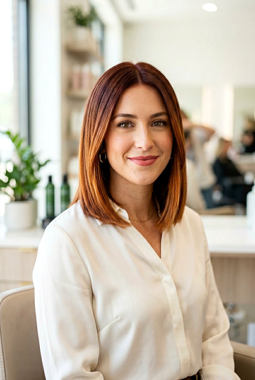 Short Auburn Balayage On Straight Hair - 20 auburn balayage for short hair - 20 auburn balayage for short hair