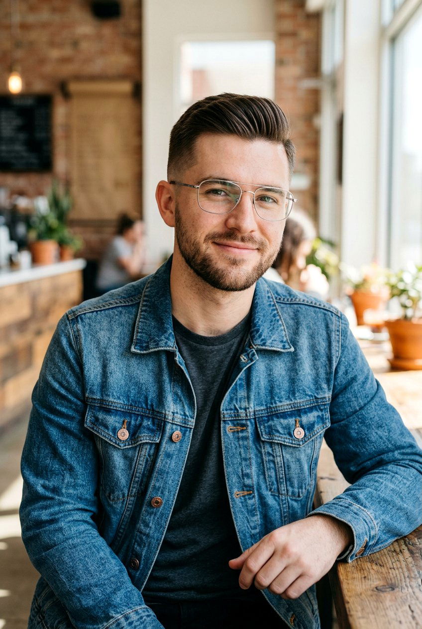 Short Back And Sides - 20 men haircut with glasses mature style - 20 men haircut with glasses mature style