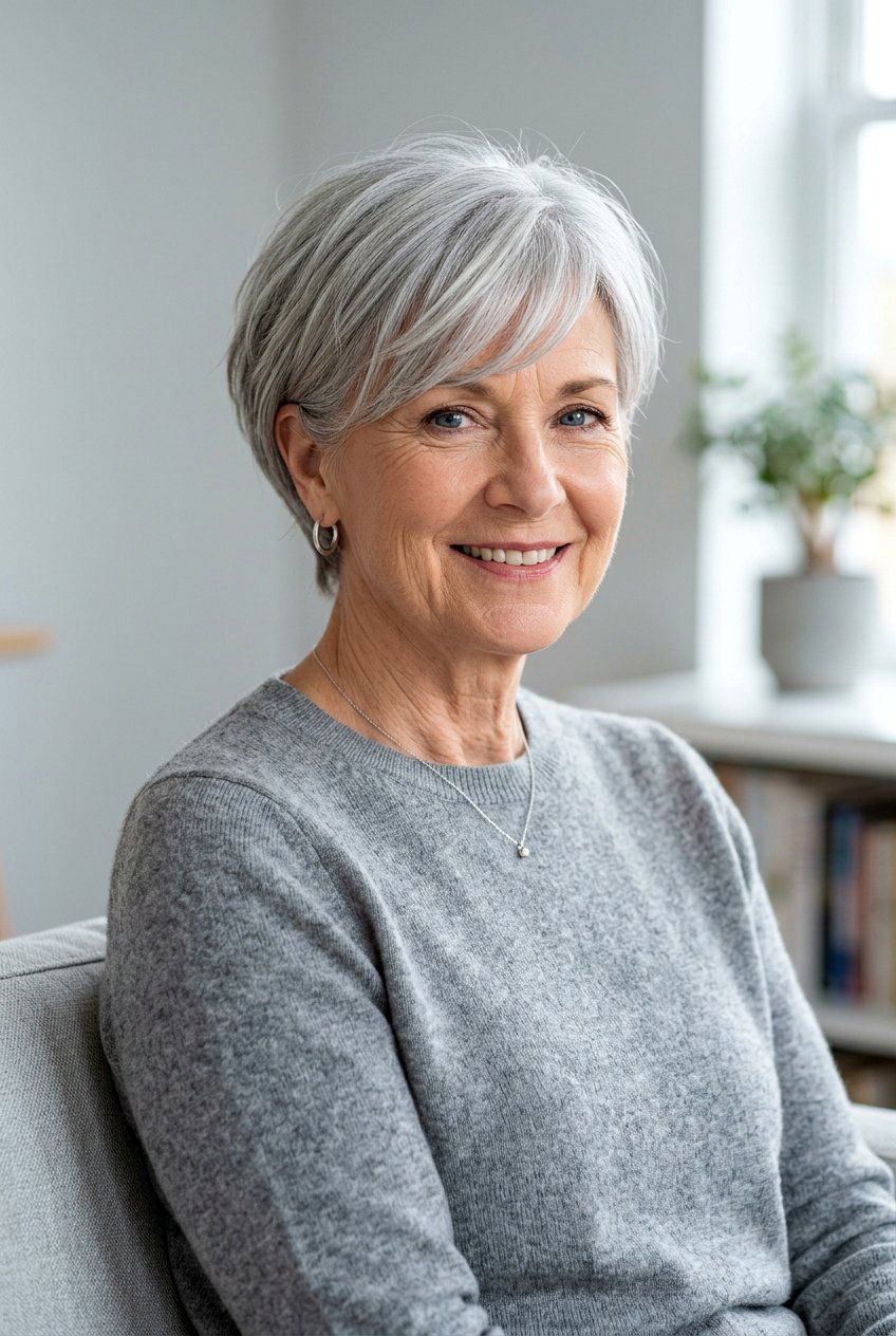 Short Bixie Haircut With Bangs - 20 bixie haircut for older women - 20 bixie haircut for older women