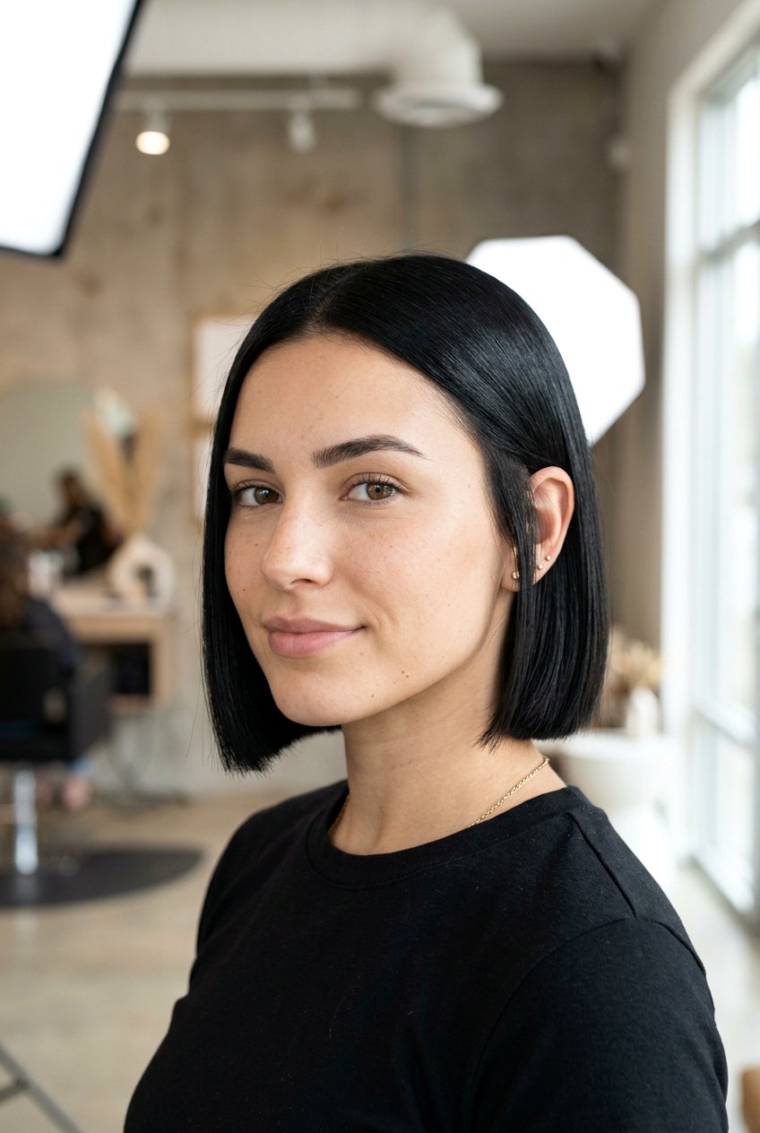 Short Blunt Bob - 20 pin straight hairstyles - 20 pin straight hairstyles