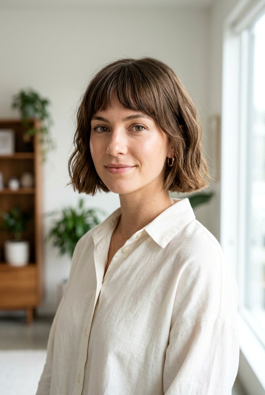 Short Blunt Bob With Bottleneck Bangs - 20 short blunt bob with bangs - 20 short blunt bob with bangs