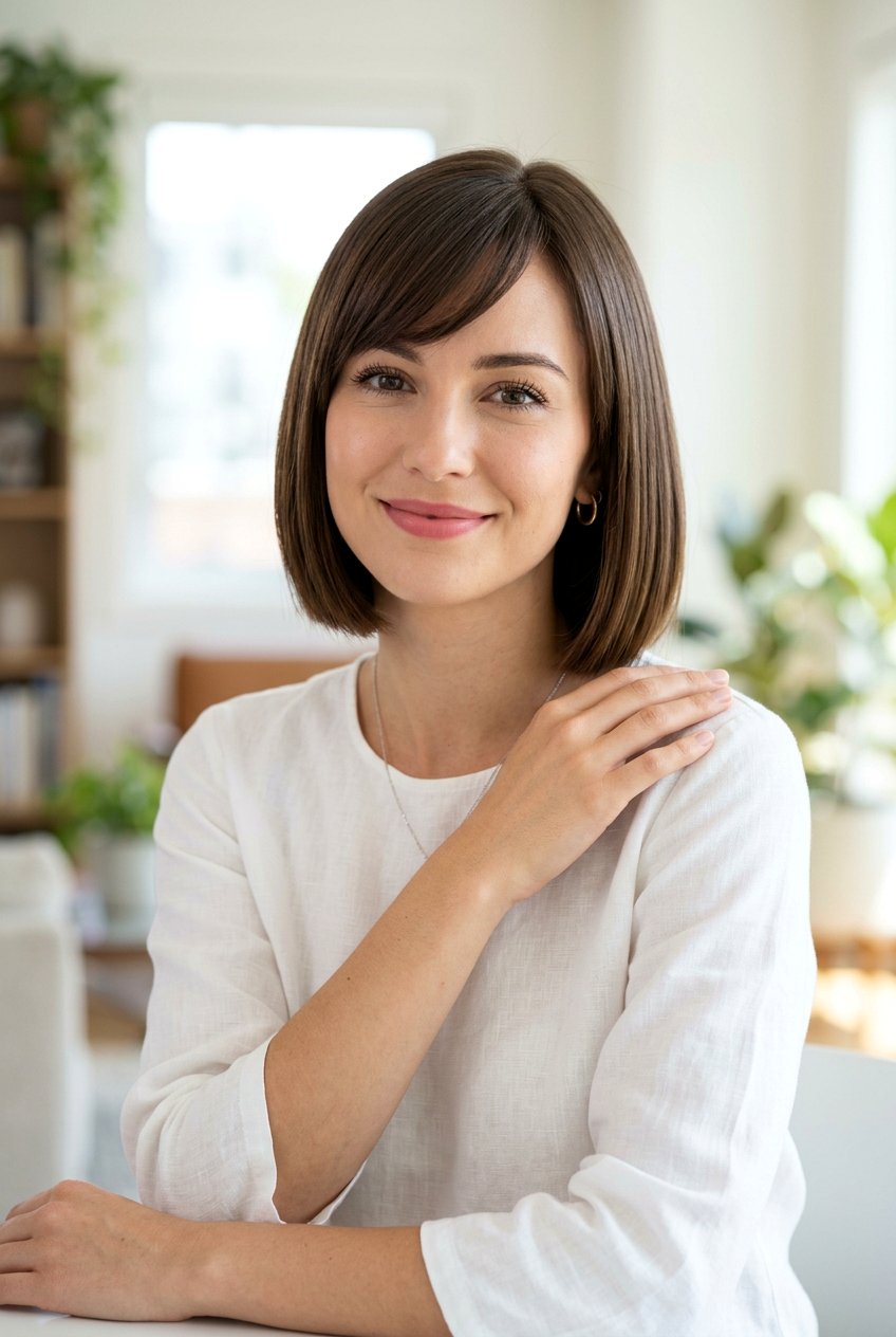 Short Blunt Bob With Side Bangs - 20 short blunt bob with bangs - 20 short blunt bob with bangs