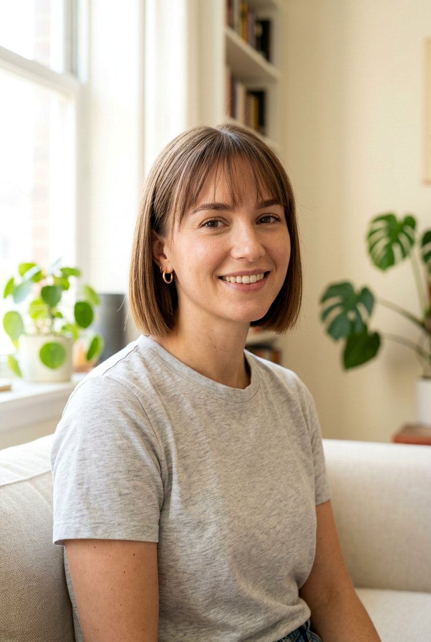 Short Blunt Bob With Thin Bangs - 20 short blunt bob with bangs - 20 short blunt bob with bangs