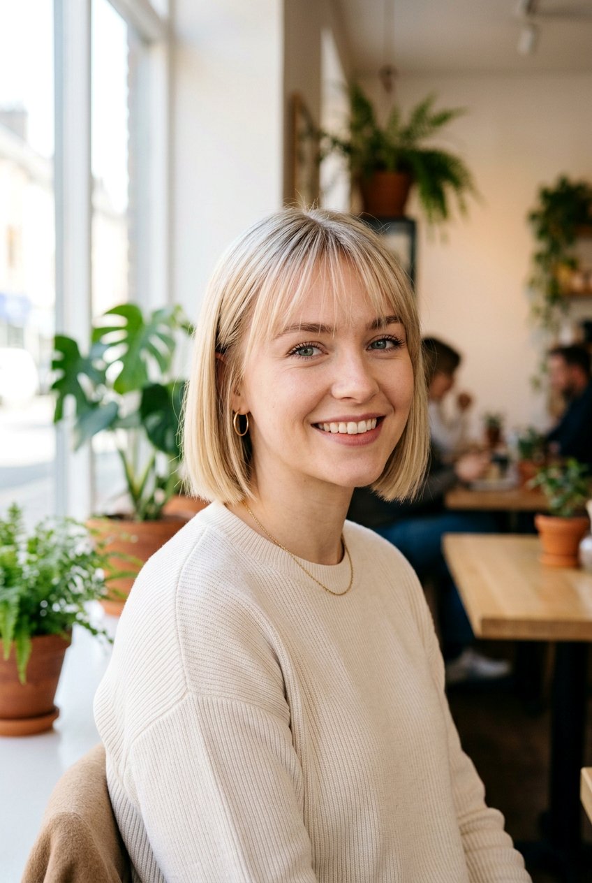 Short Blunt Bob With Wispy Bangs - 20 short blunt bob with bangs - 20 short blunt bob with bangs