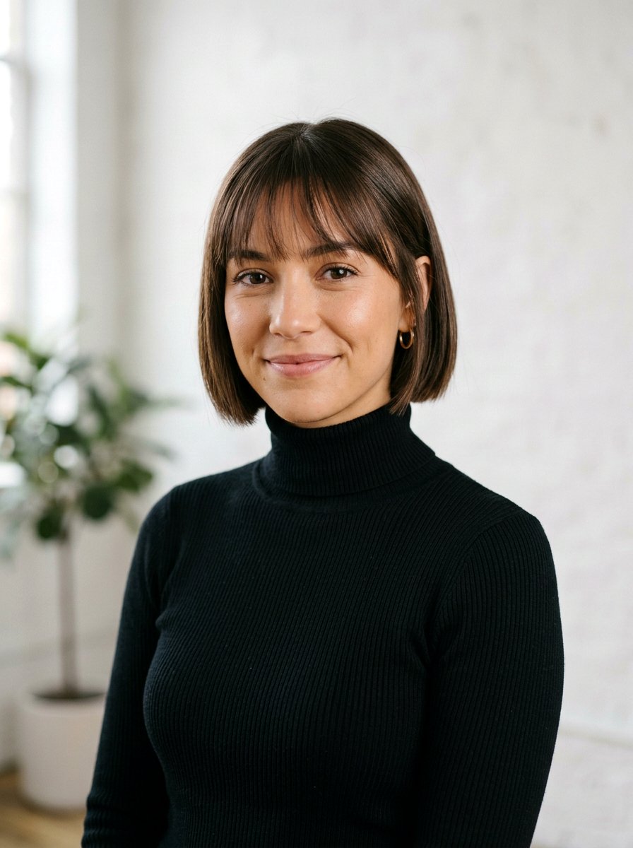 Short Blunt Bob with Wispy Bangs - 20 short haircut with wispy bangs - 20 short haircut with wispy bangs