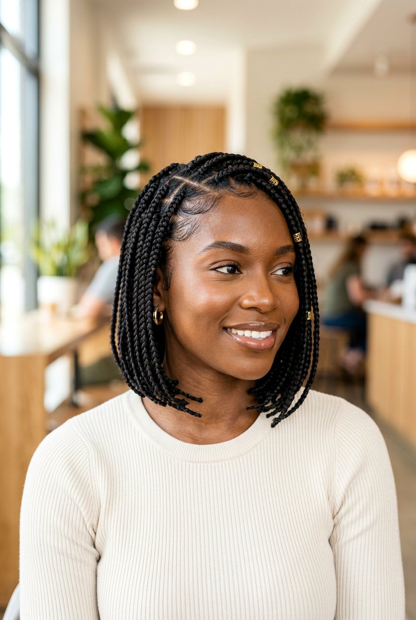 Short Bob Box Braids - 20 box braids hairstyles - 20 box braids hairstyles