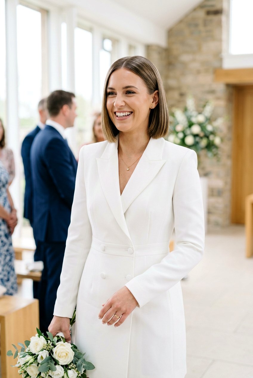 Short Bob Civil Wedding Hairstyle - 20 civil wedding hairstyles - 20 civil wedding hairstyles