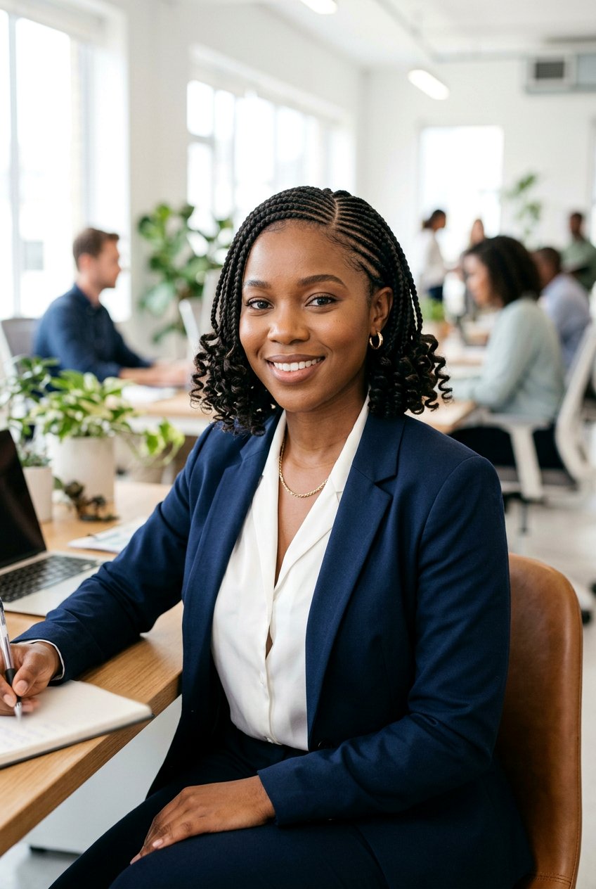 20 Stunning Straight Back Cornrows With Curly Ends to Try