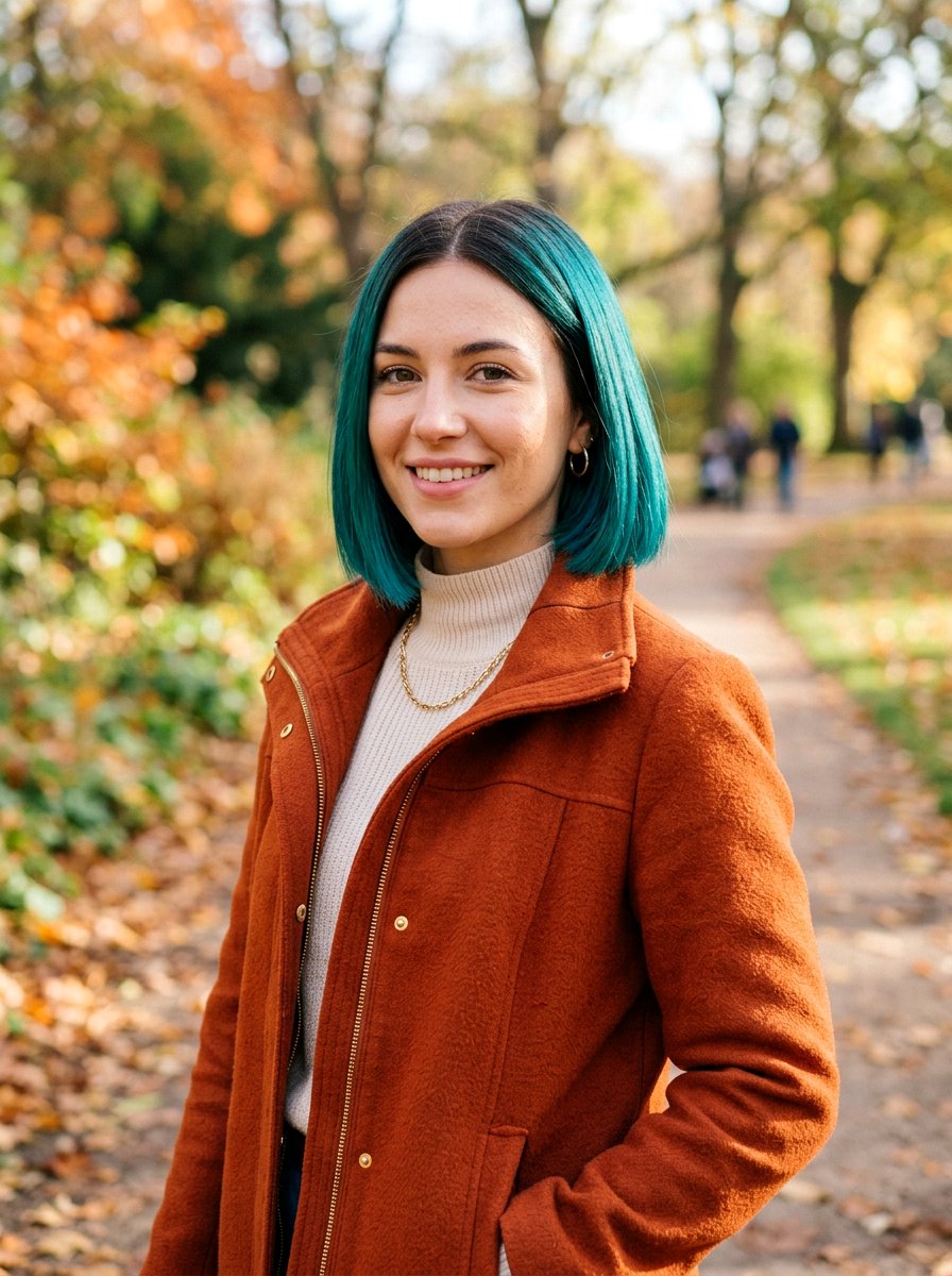 Short Bob Ocean Teal Balayage - 20 ocean teal balayage - 20 ocean teal balayage