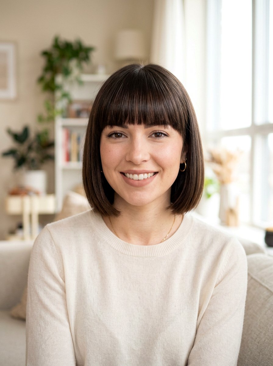 Short Bob With Bangs For Oval Face Women - 20 short haircut for oval face women - 20 short haircut for oval face women